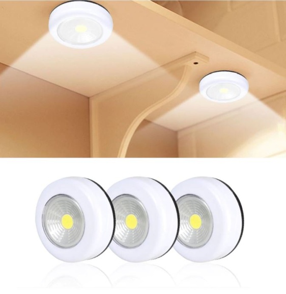 LED Under Cabinet Light With Adhesive Sticker Wireless Wall Lamp Wardrobe Cupboard Drawer Closet Bedroom Kitchen Night Light