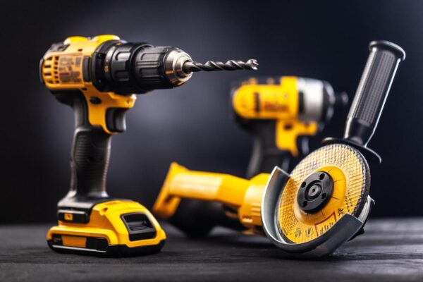 construction-tools-electric-corded-circular-saw-cordless-drill